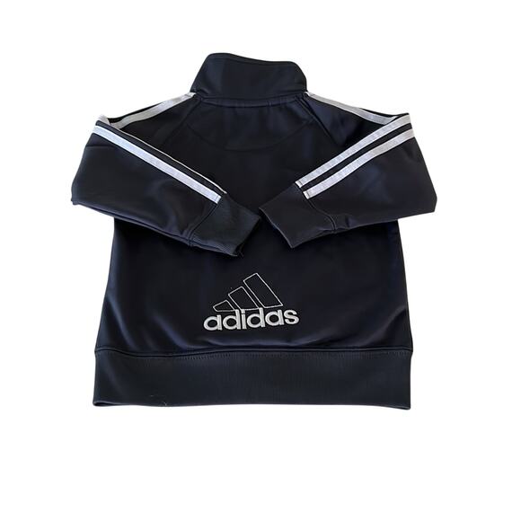 adidas Other - Adidas Grey White 3 Stripe Zip Up Track Jacket Size Youth 12 Months